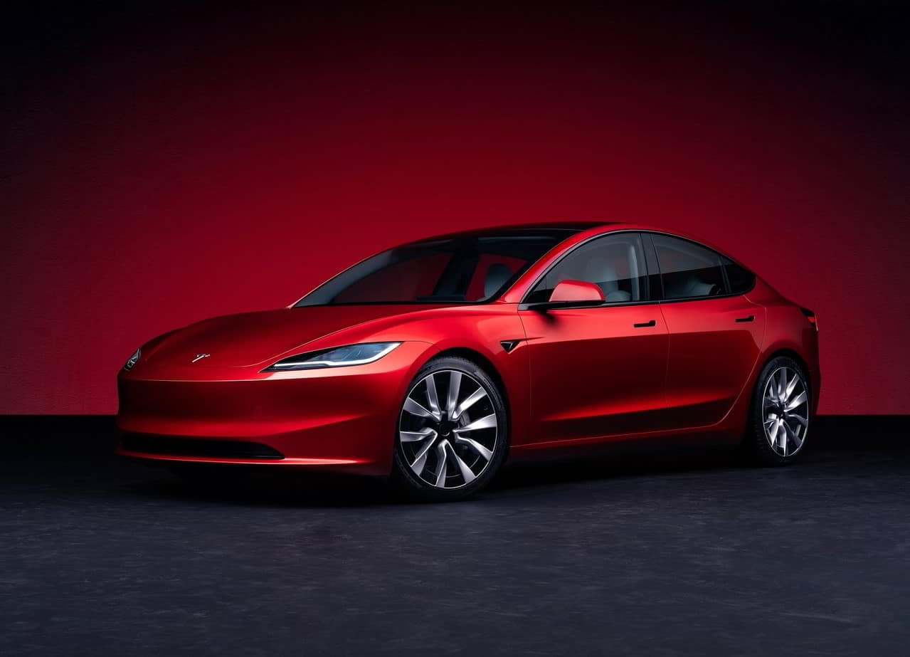 Tesla Model 3 EV van het jaar 2024